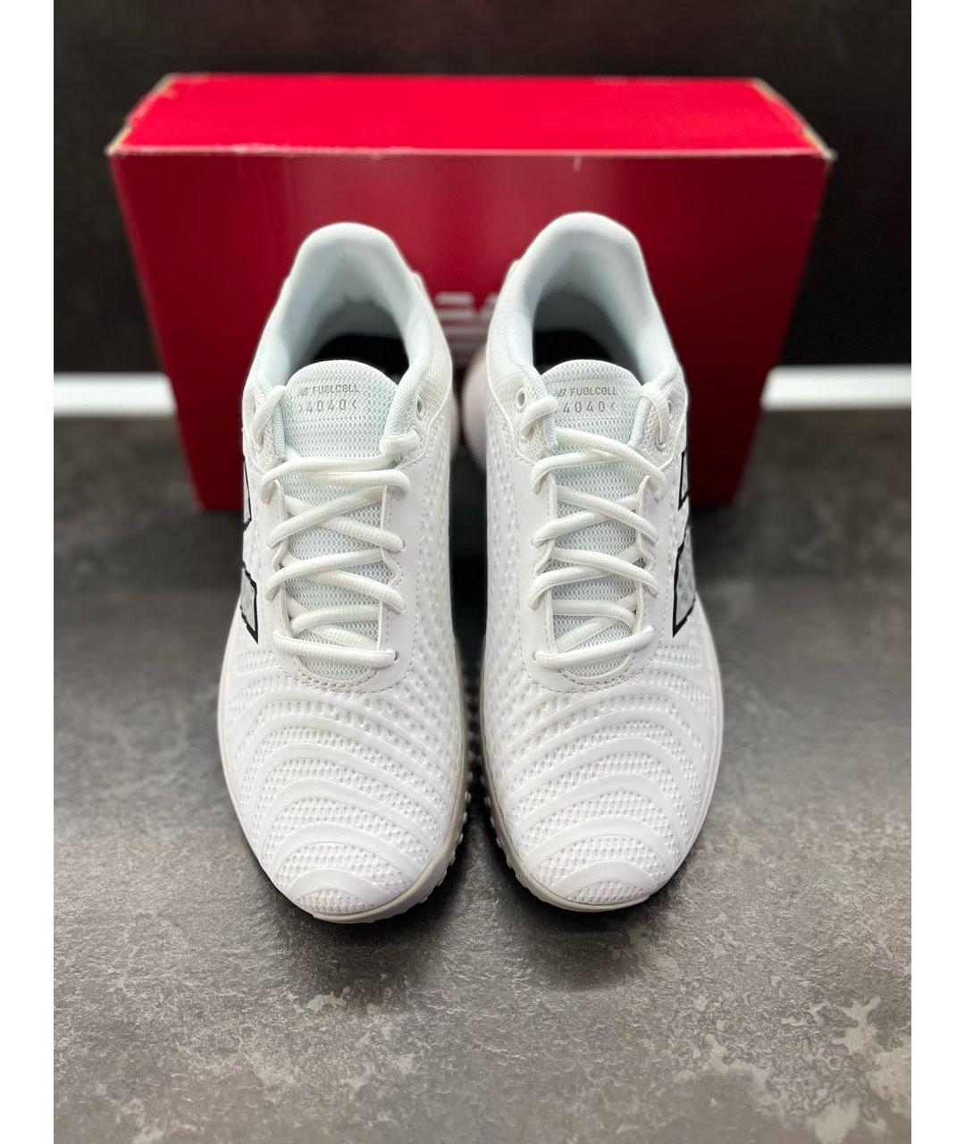 NEW BALANCE Белые текстильные низкие кроссовки / кеды, фото 3