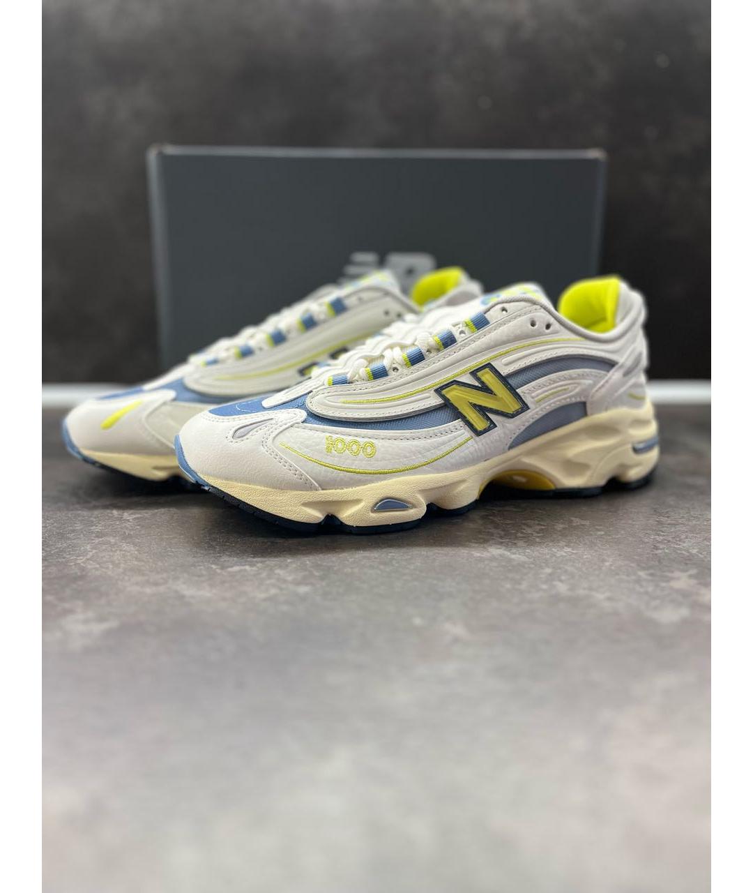 NEW BALANCE Белые низкие кроссовки / кеды из искусственной кожи, фото 7