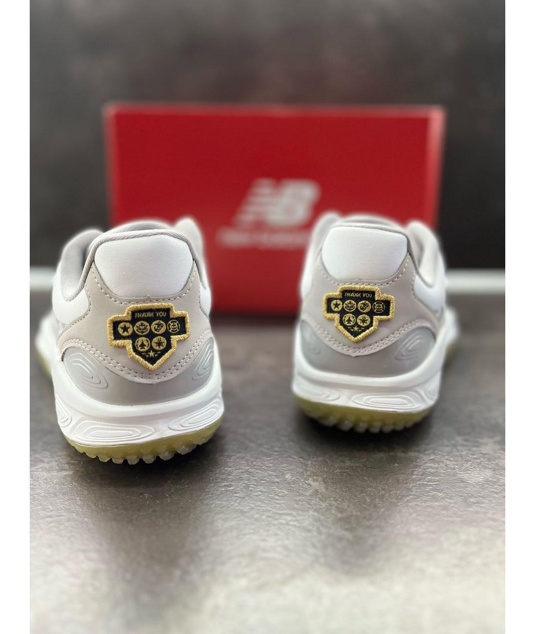 NEW BALANCE Белые текстильные низкие кроссовки / кеды, фото 4