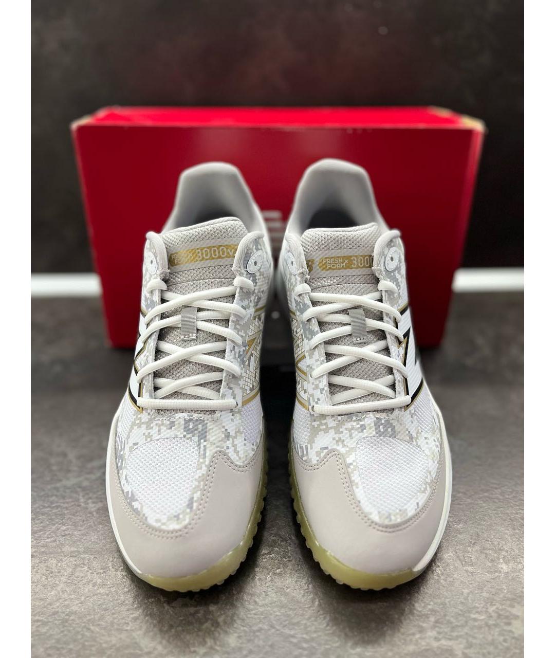 NEW BALANCE Белые текстильные низкие кроссовки / кеды, фото 3