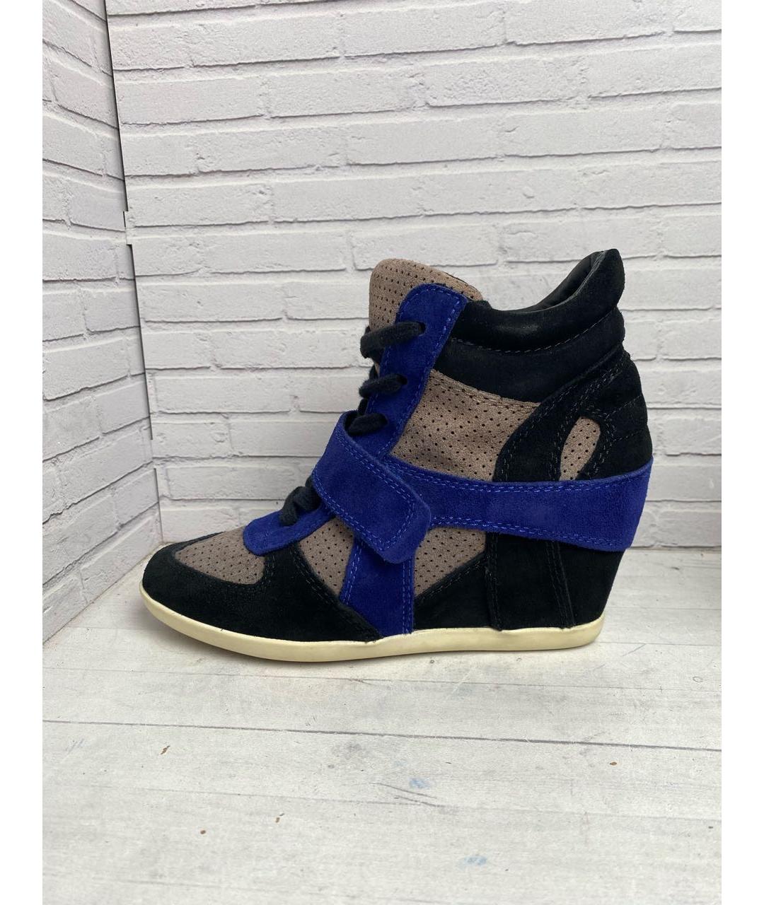 ASH Черные замшевые кроссовки, фото 7