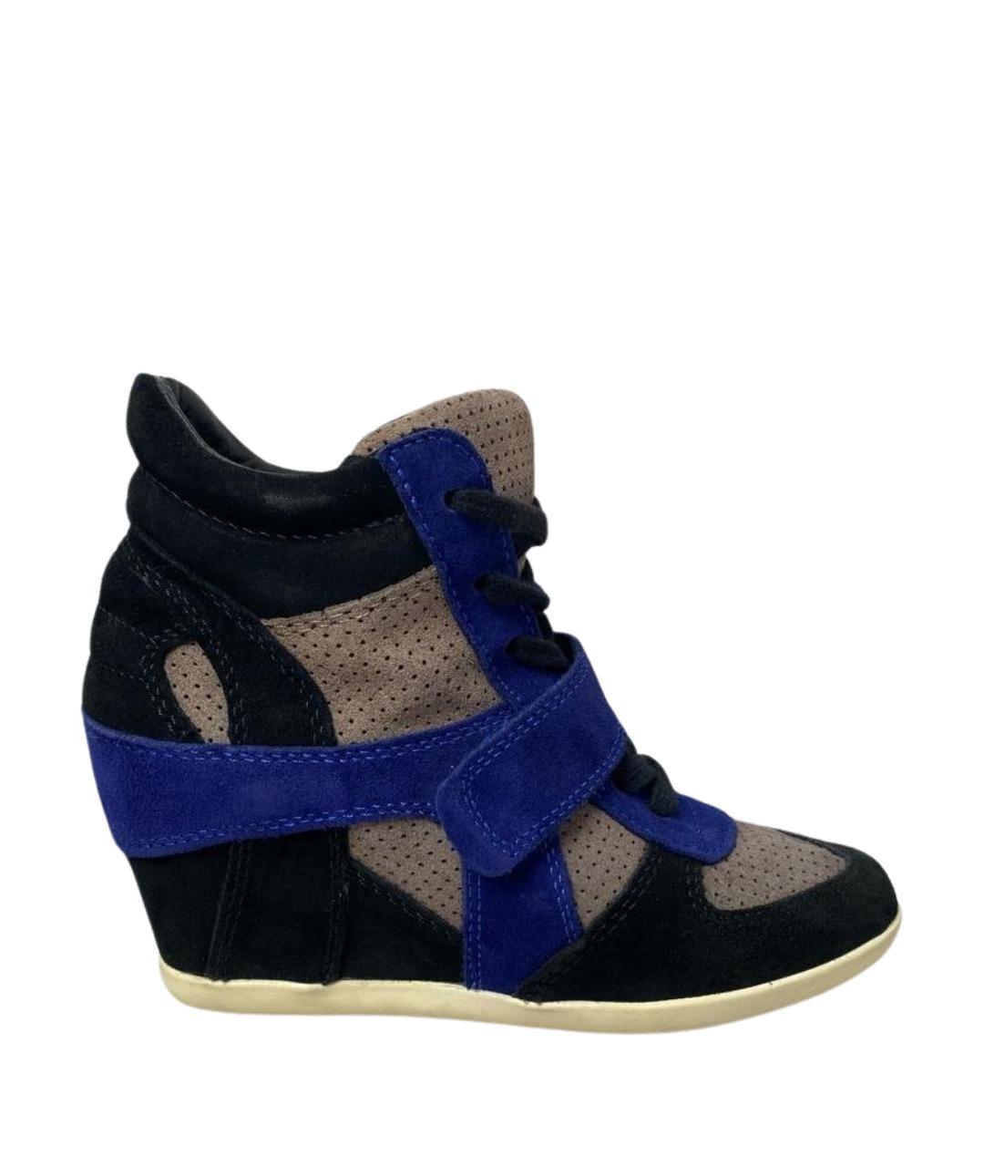 ASH Черные замшевые кроссовки, фото 1