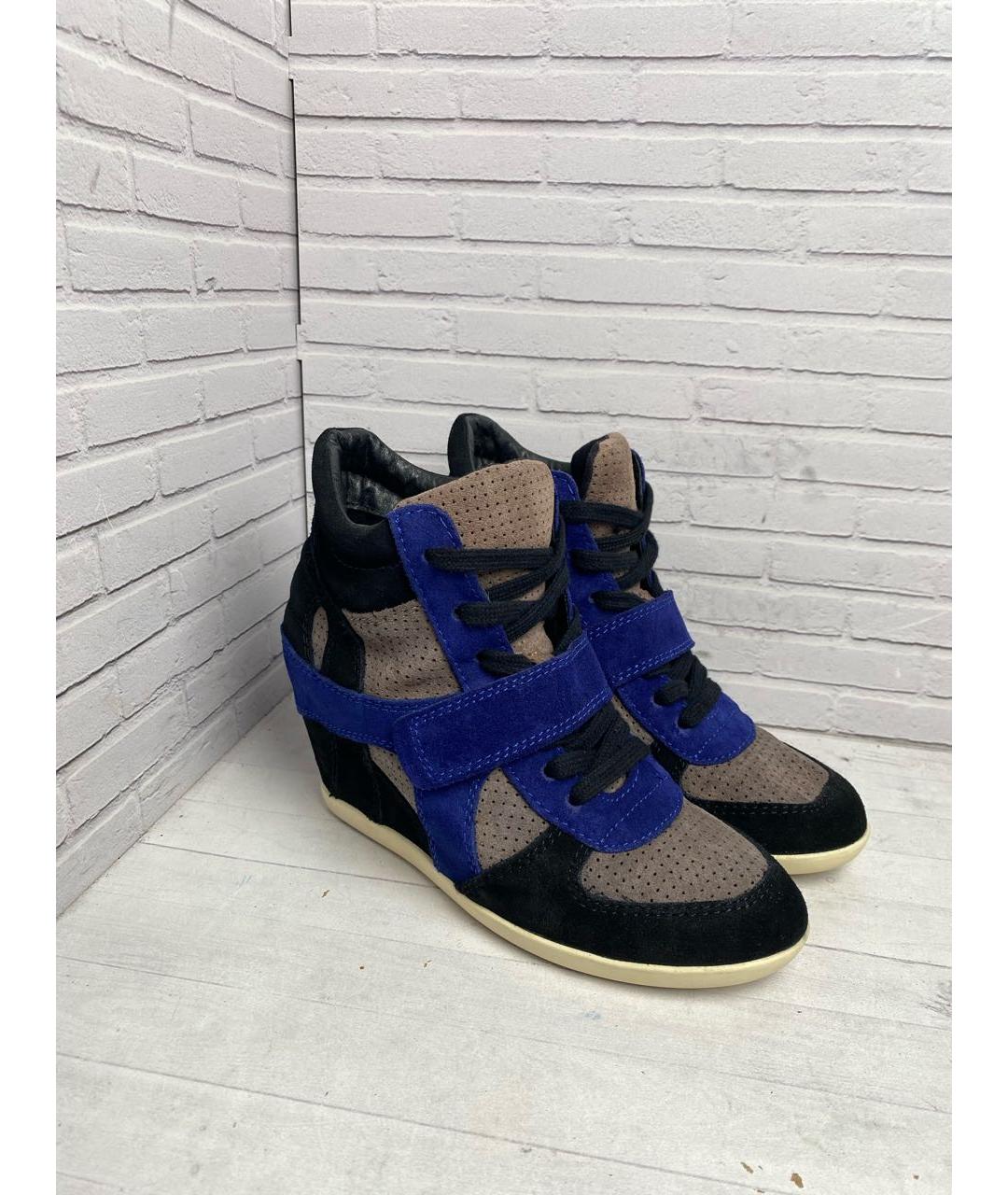 ASH Черные замшевые кроссовки, фото 6