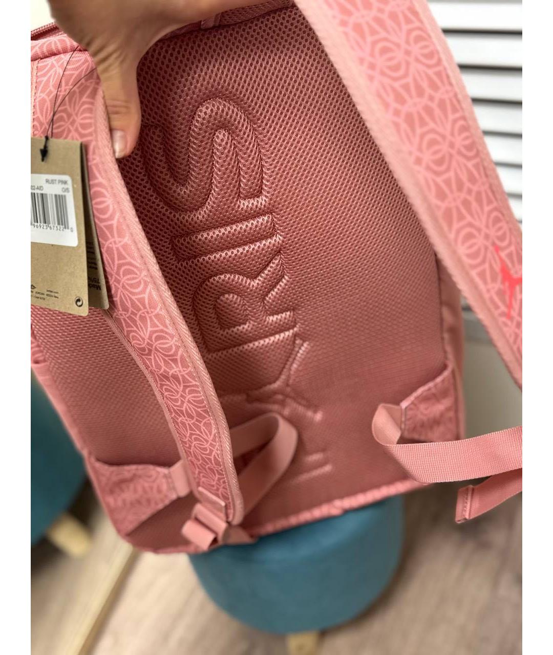 JORDAN Розовый тканевый рюкзак, фото 4