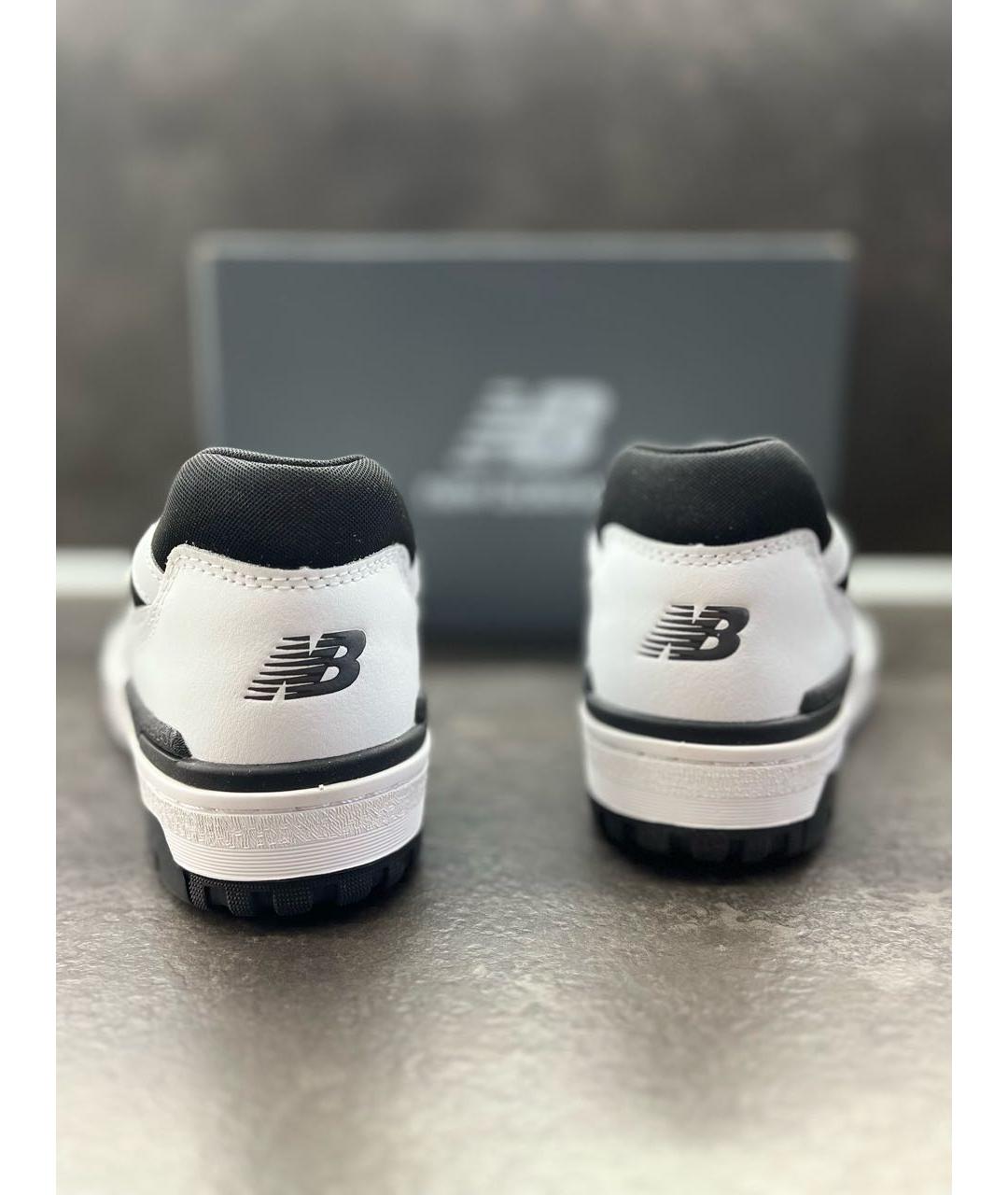 NEW BALANCE Белые низкие кроссовки / кеды из искусственной кожи, фото 4