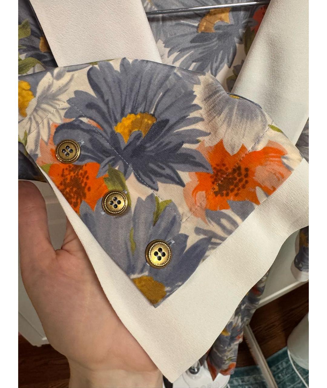 MIU MIU Голубое шелковое повседневное платье, фото 4