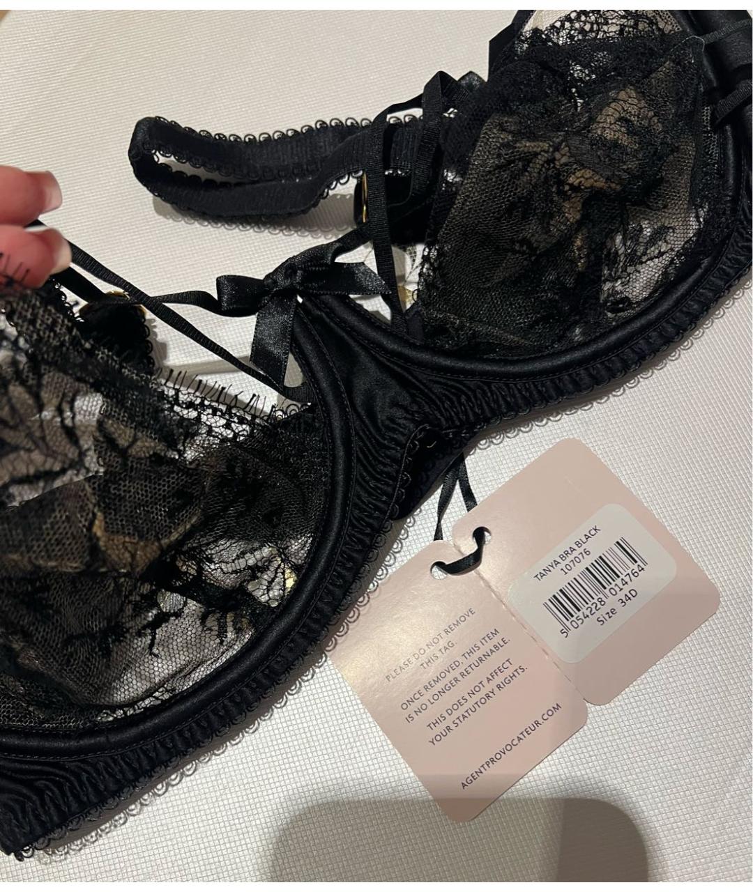 AGENT PROVOCATEUR Черный бюстгалтеры, фото 2