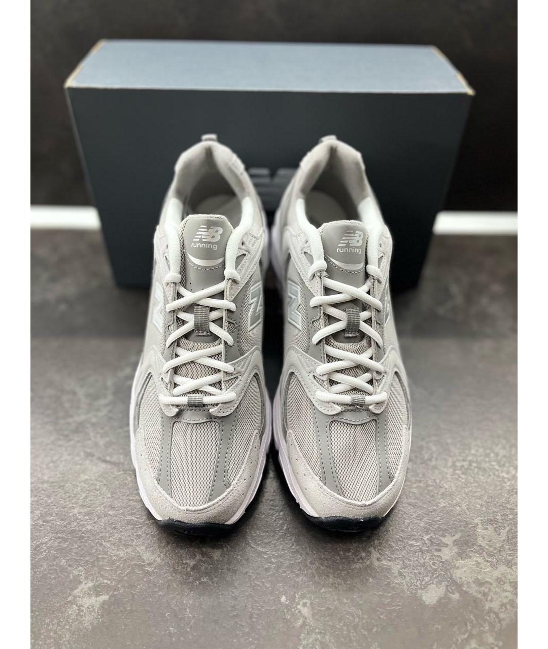 NEW BALANCE Серые синтетические низкие кроссовки / кеды, фото 3