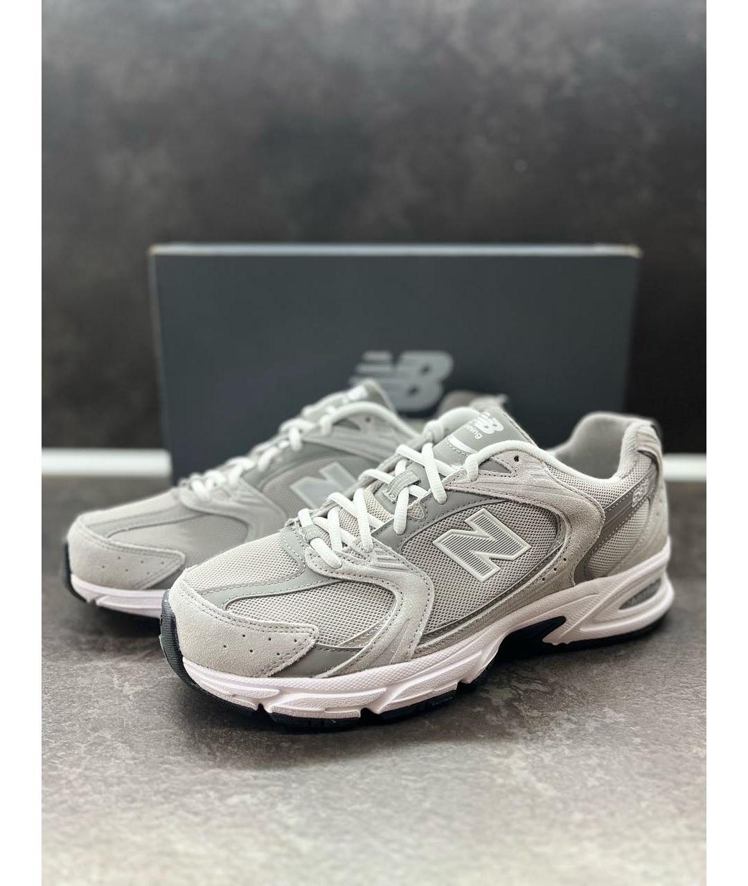 NEW BALANCE Серые синтетические низкие кроссовки / кеды, фото 7