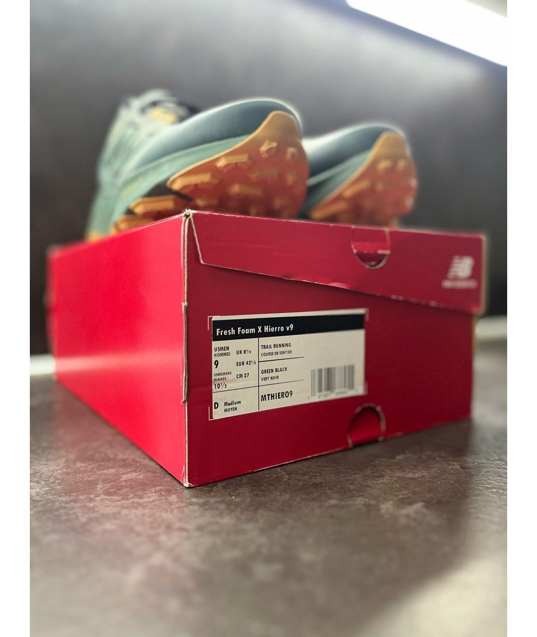 NEW BALANCE Зеленые синтетические низкие кроссовки / кеды, фото 6