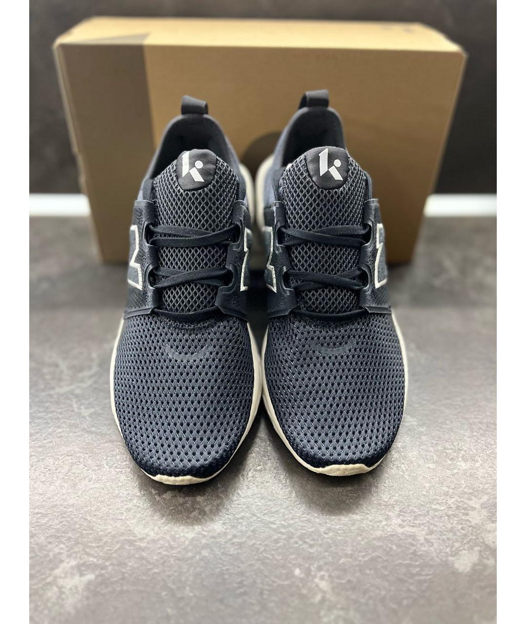 NEW BALANCE Черные синтетические низкие кроссовки / кеды, фото 3