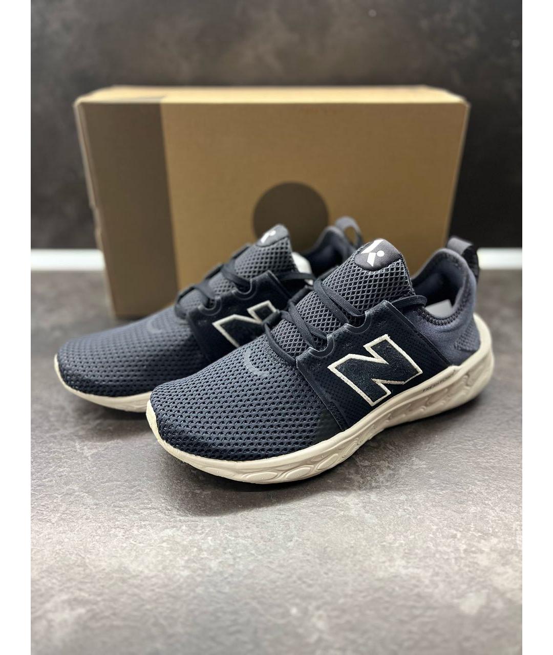 NEW BALANCE Черные синтетические низкие кроссовки / кеды, фото 7