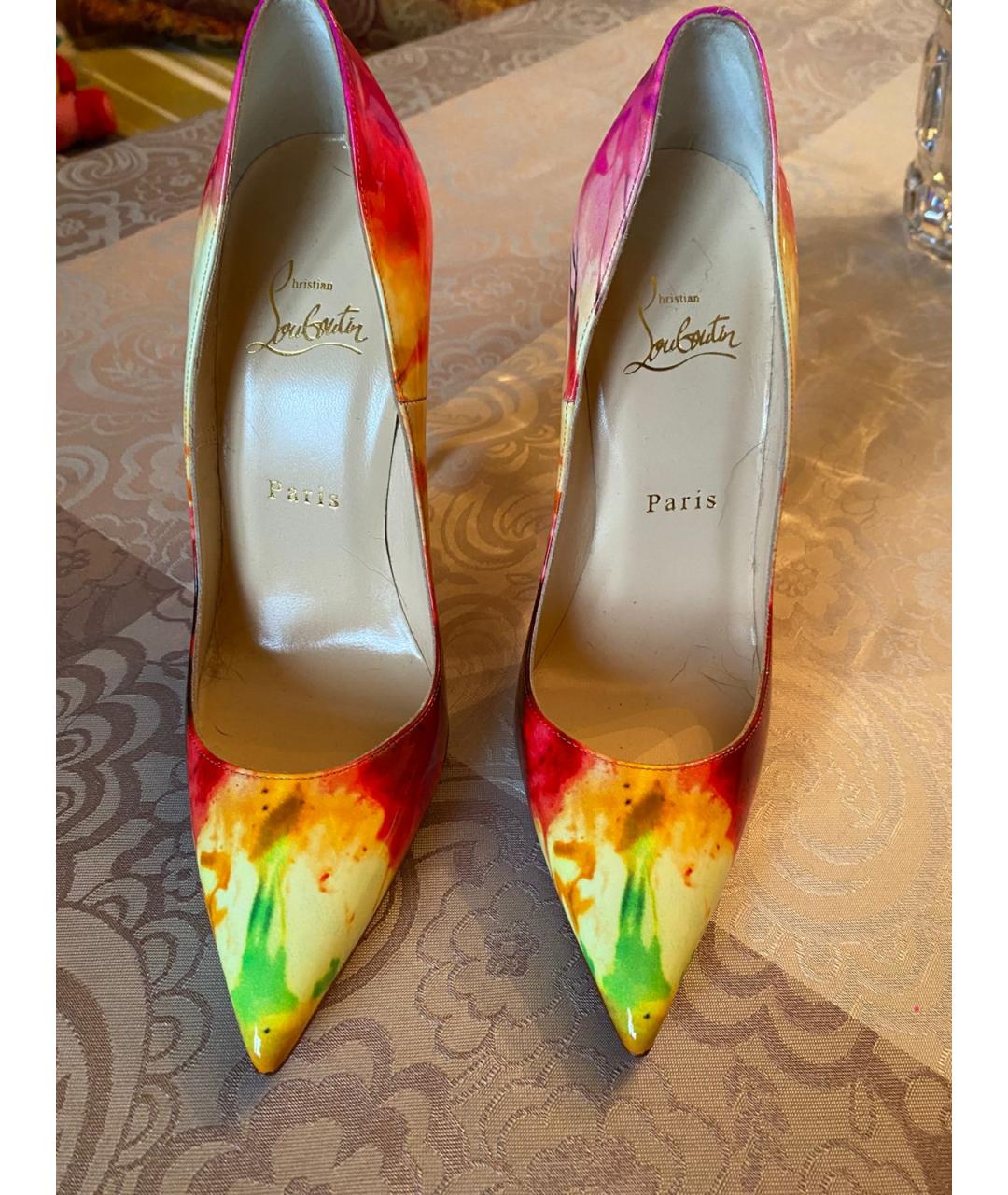 CHRISTIAN LOUBOUTIN Мульти туфли из лакированной кожи, фото 2