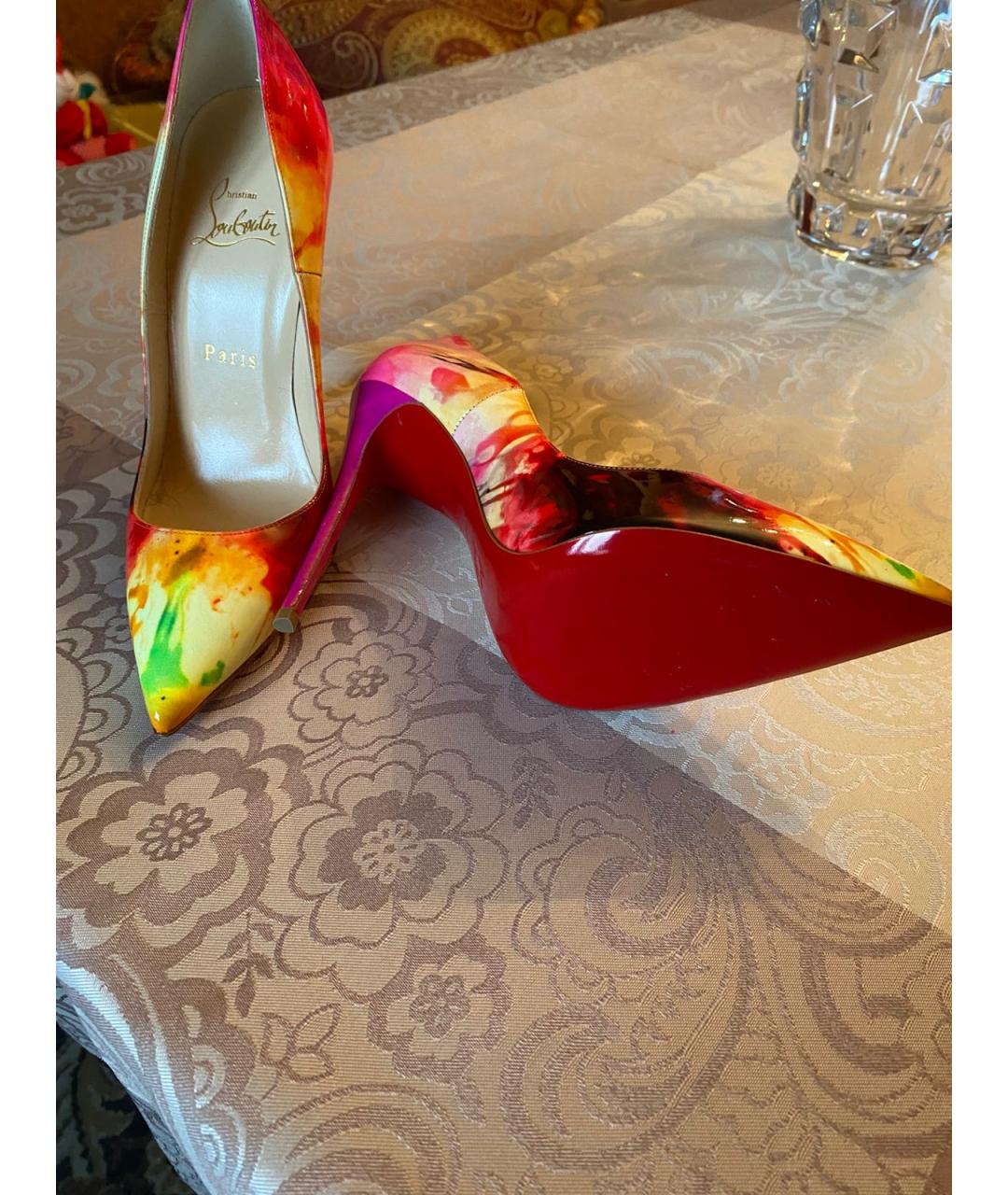 CHRISTIAN LOUBOUTIN Мульти туфли из лакированной кожи, фото 3