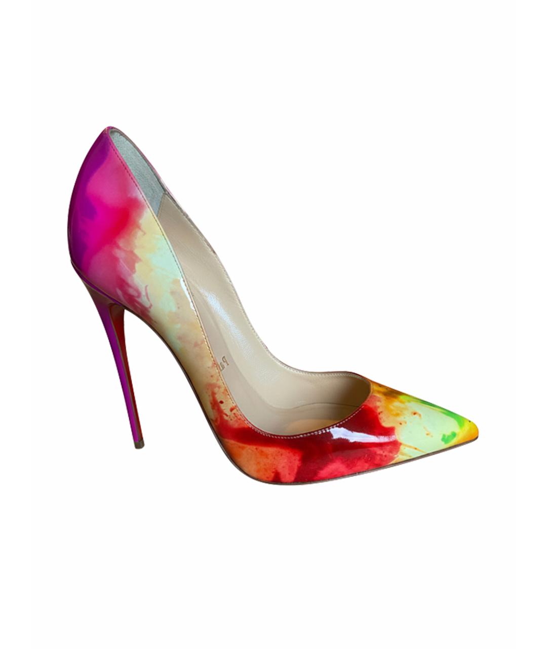 CHRISTIAN LOUBOUTIN Мульти туфли из лакированной кожи, фото 1