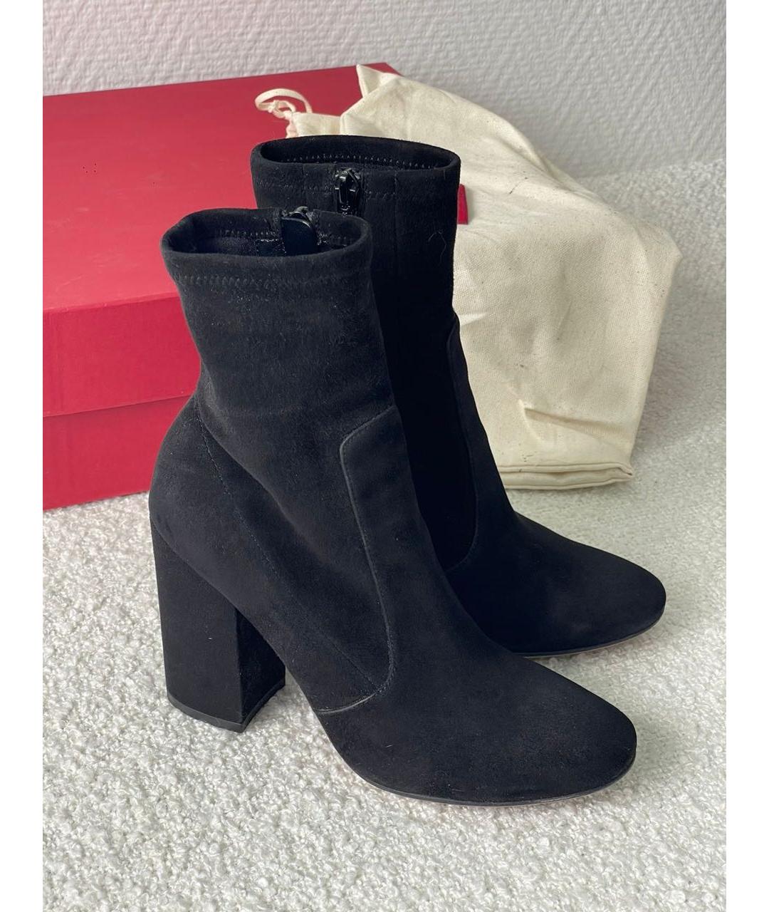 VALENTINO Черные замшевые ботинки, фото 3