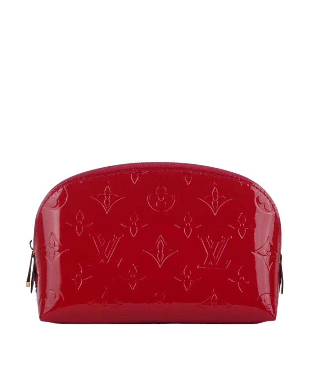 LOUIS VUITTON Красная косметичка из лакированной кожи, фото 1