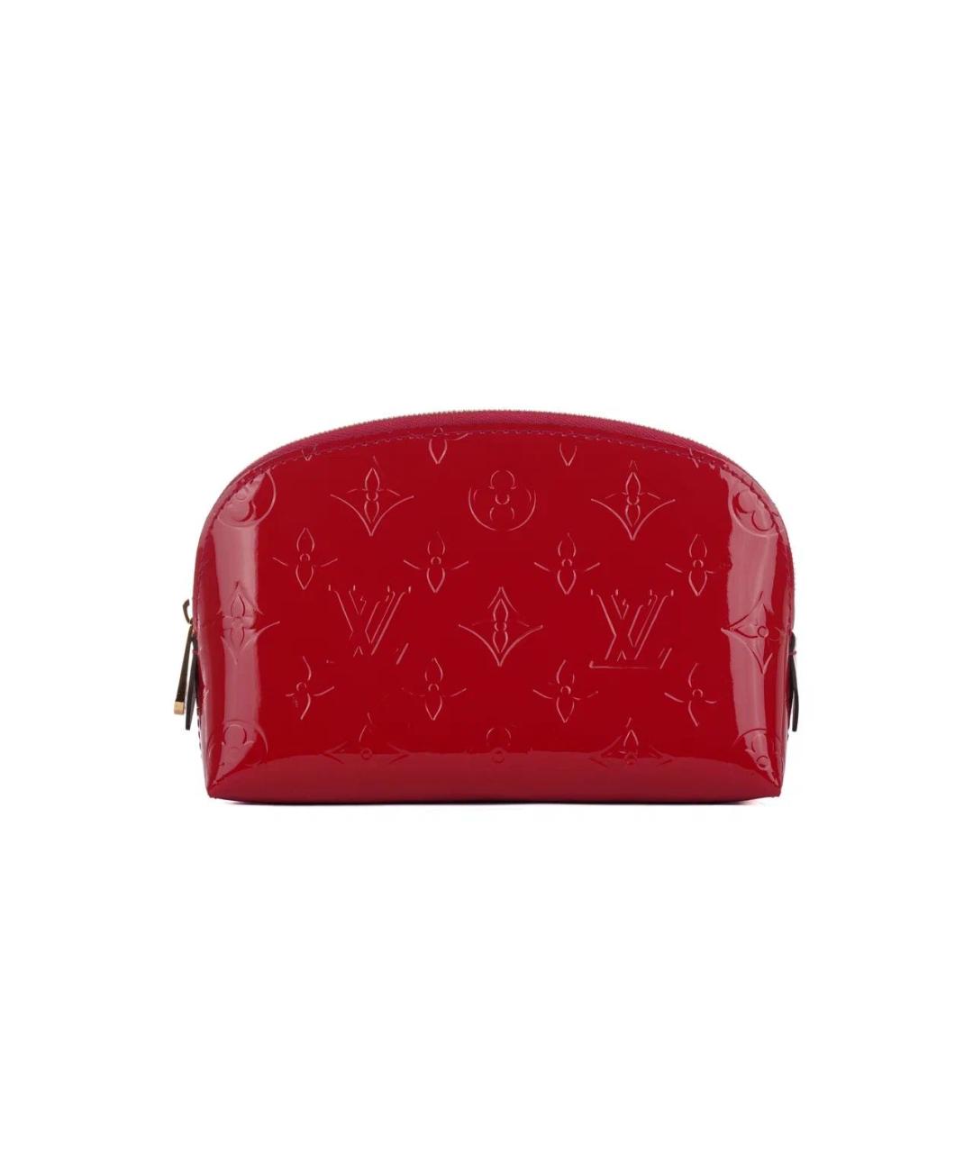 LOUIS VUITTON Красная косметичка из лакированной кожи, фото 9