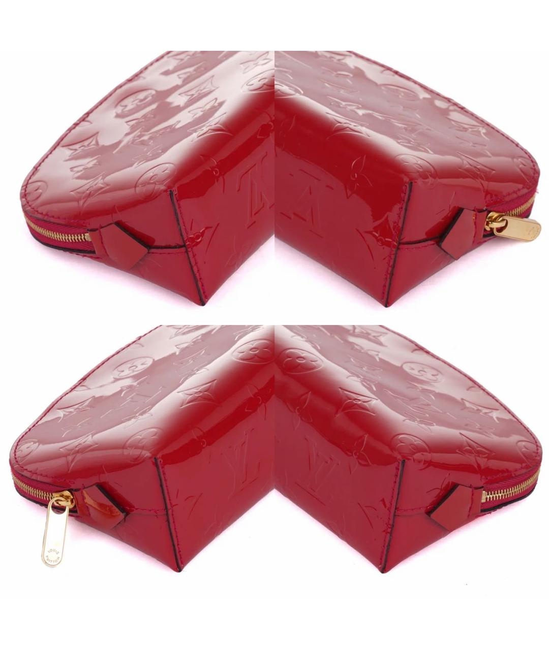 LOUIS VUITTON Красная косметичка из лакированной кожи, фото 8
