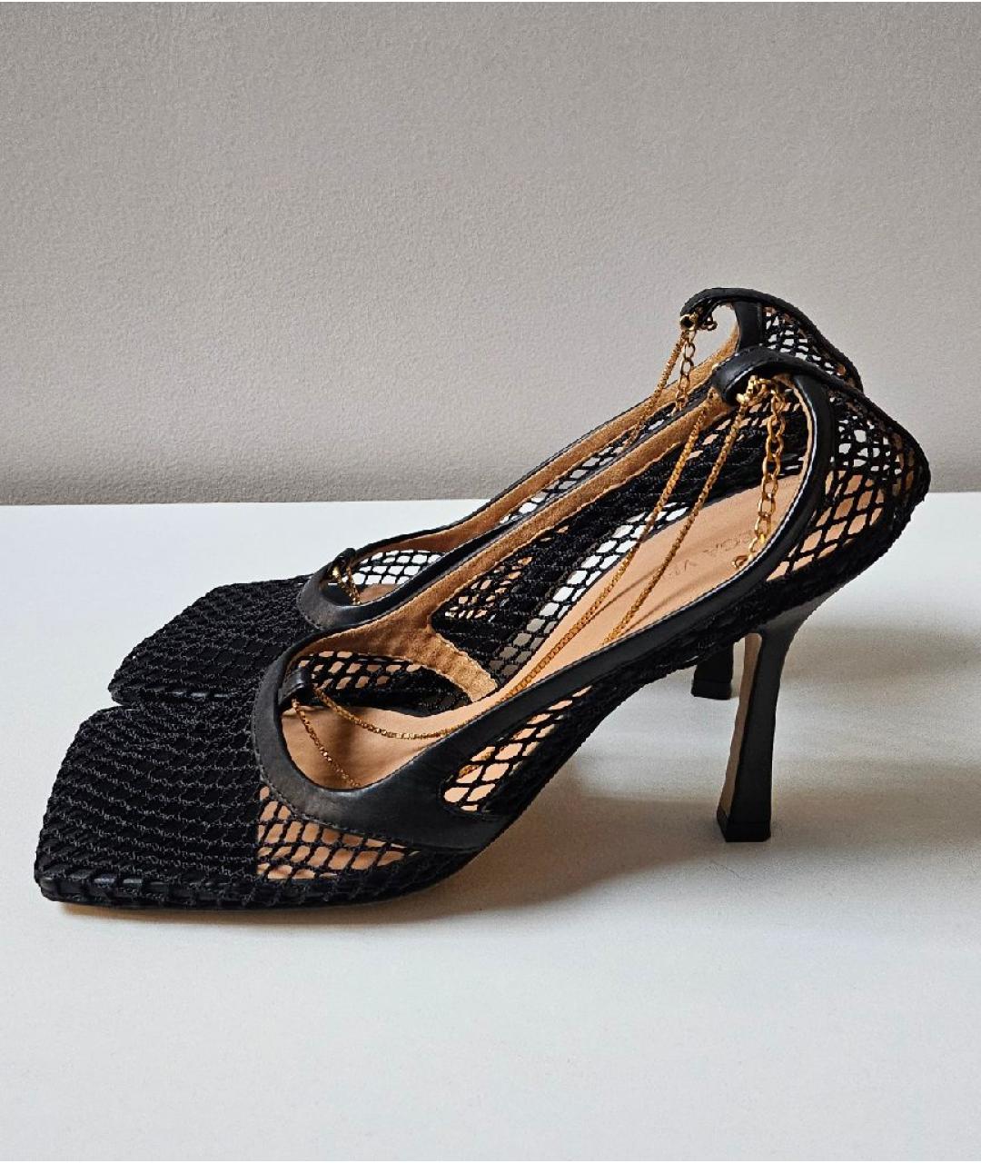 BOTTEGA VENETA Черные текстильные туфли, фото 6