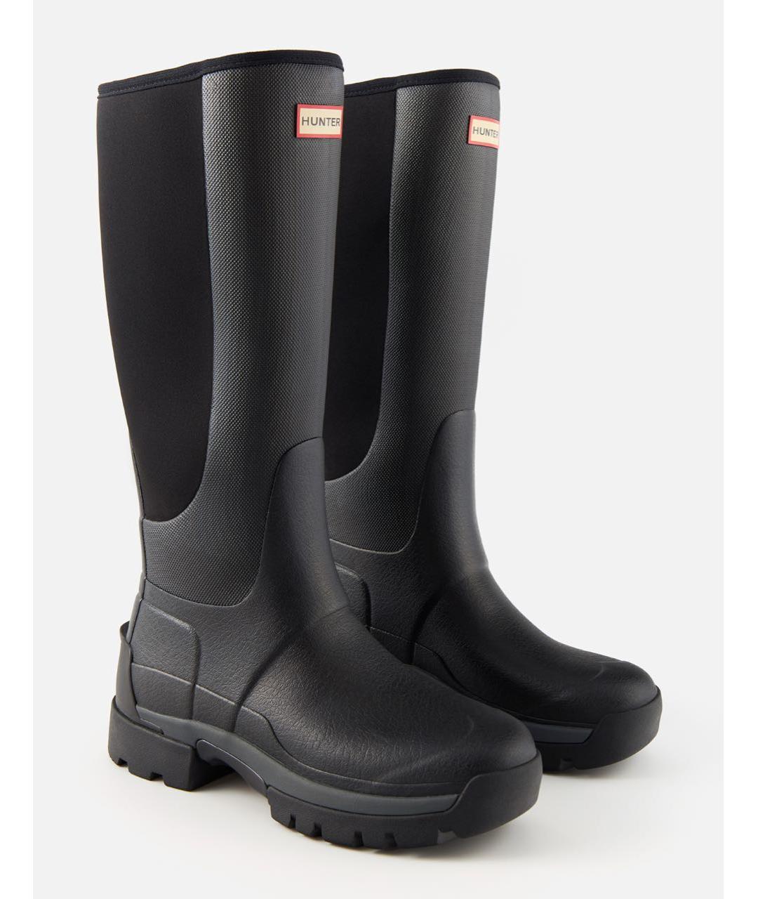 HUNTER Черные резиновые сапоги, фото 2