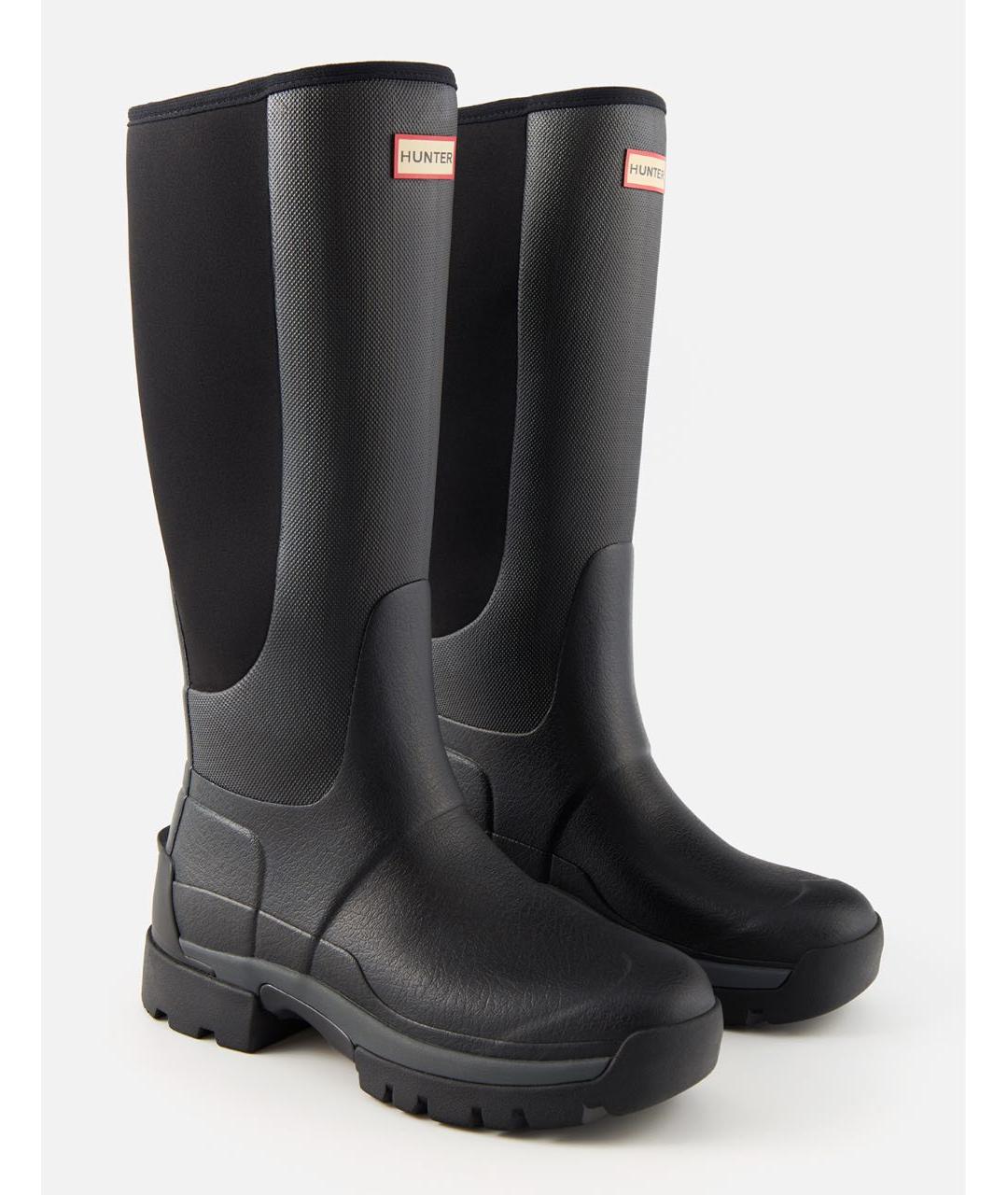 HUNTER Черные резиновые сапоги, фото 5