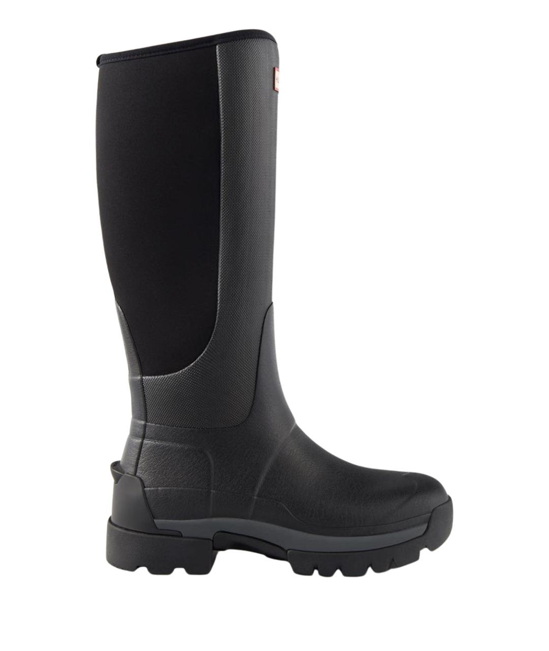 HUNTER Черные резиновые сапоги, фото 1