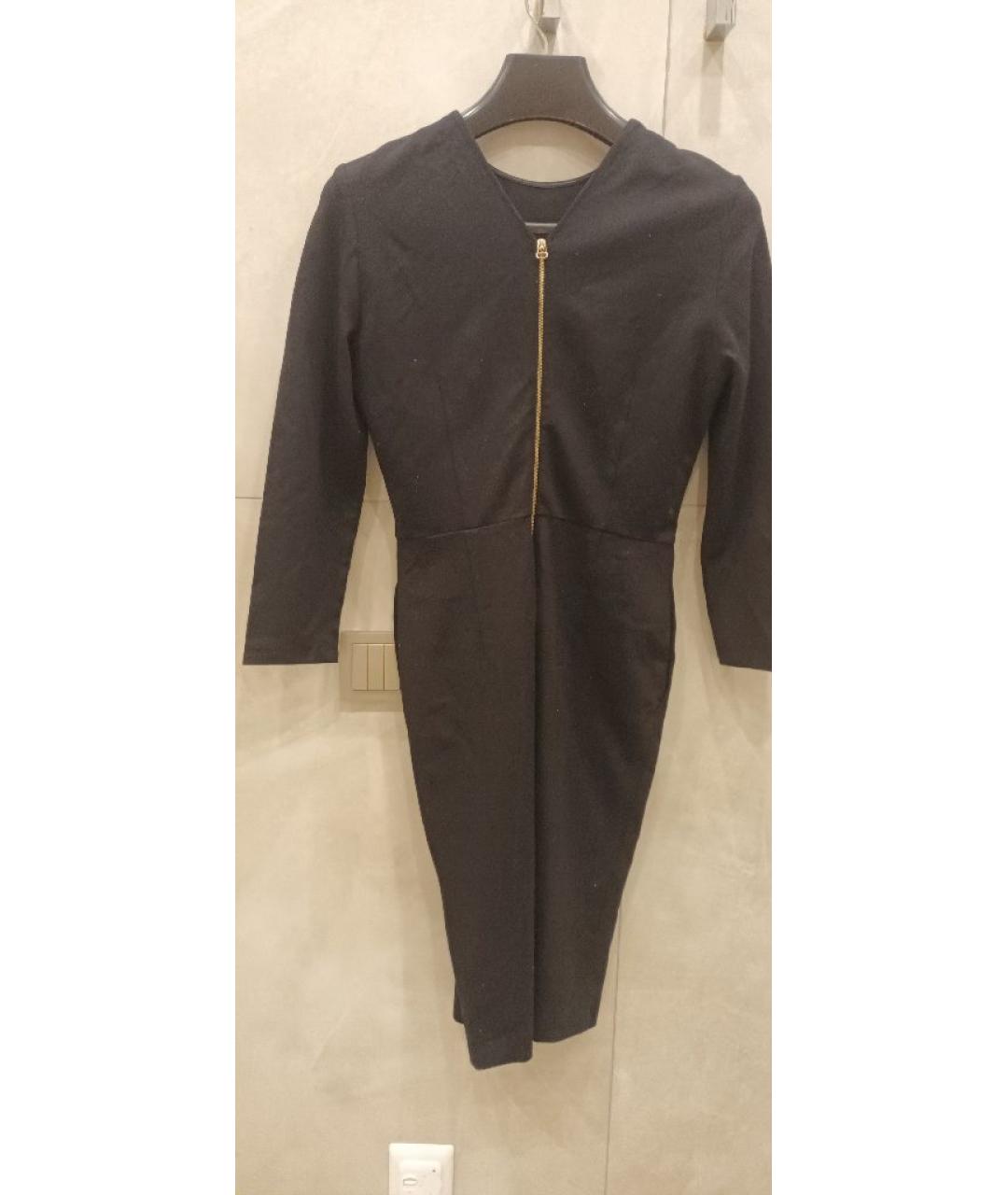 BALMAIN Черное хлопковое повседневное платье, фото 2