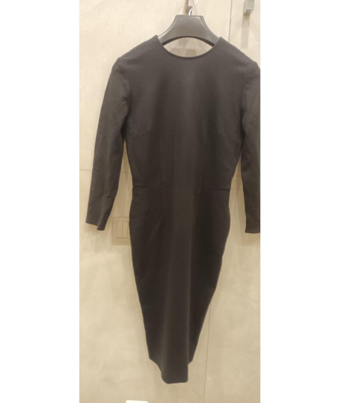 BALMAIN Черное хлопковое повседневное платье, фото 5