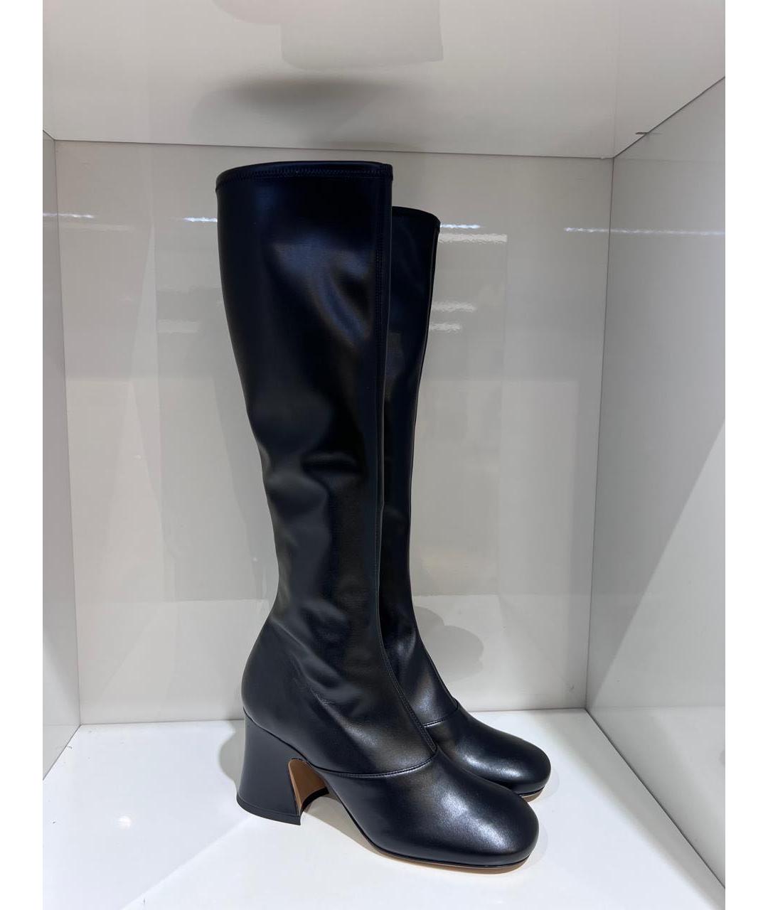 CHLOE Черные кожаные сапоги, фото 2