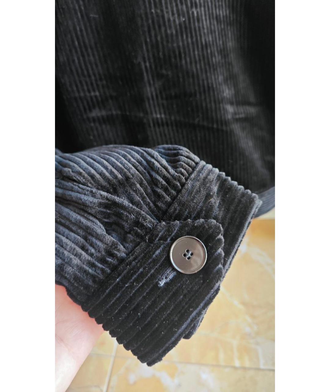 SANDRO Черный хлопковый жакет/пиджак, фото 7