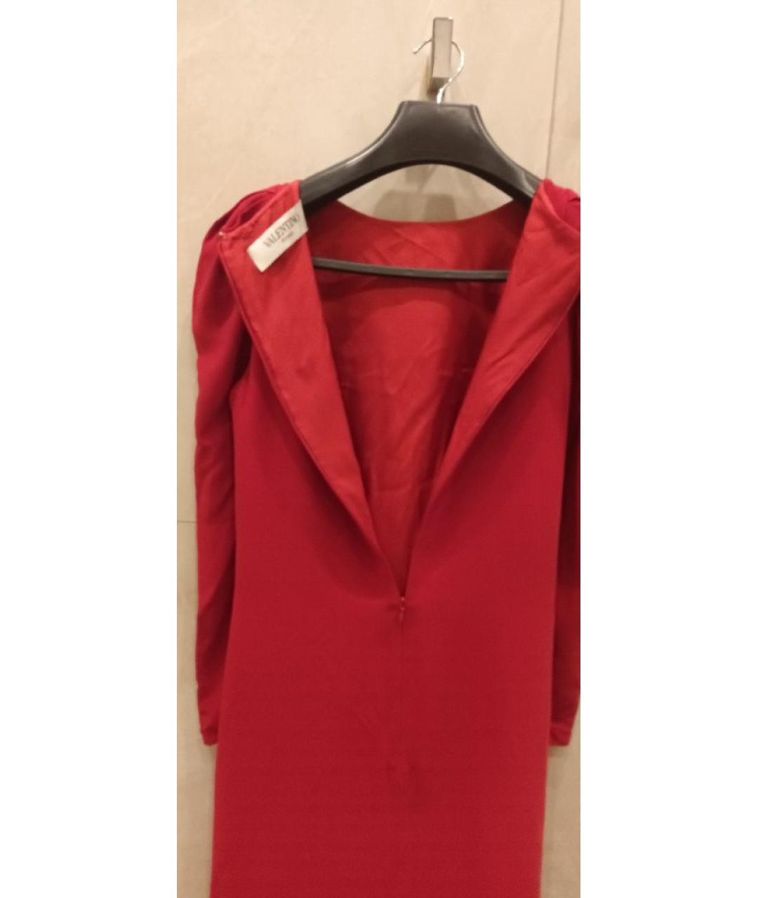 VALENTINO Красное коктейльное платье, фото 4