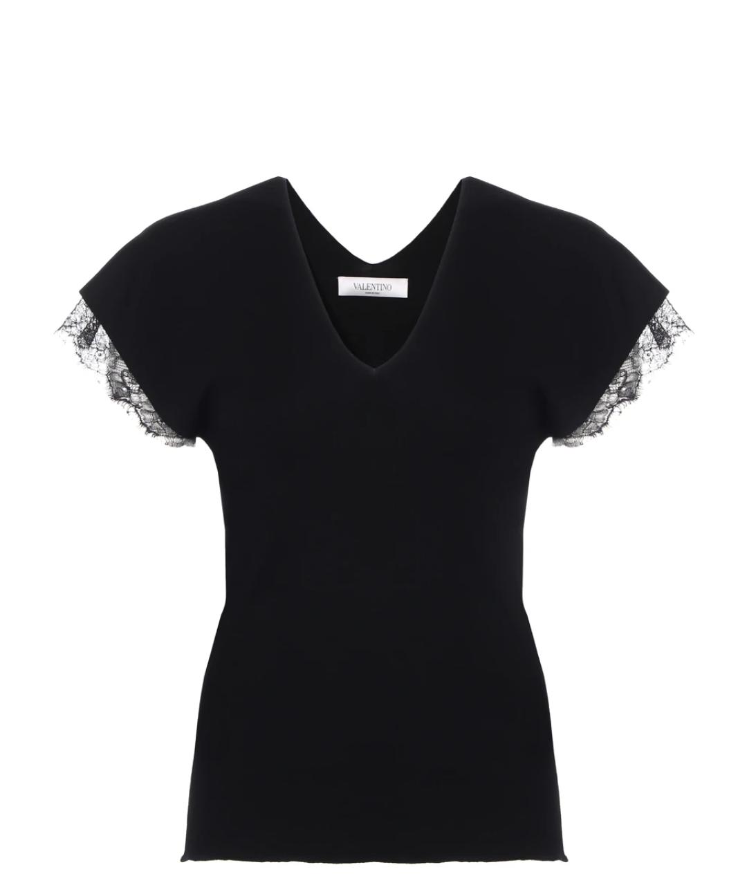 VALENTINO Черная шерстяная майка, фото 1