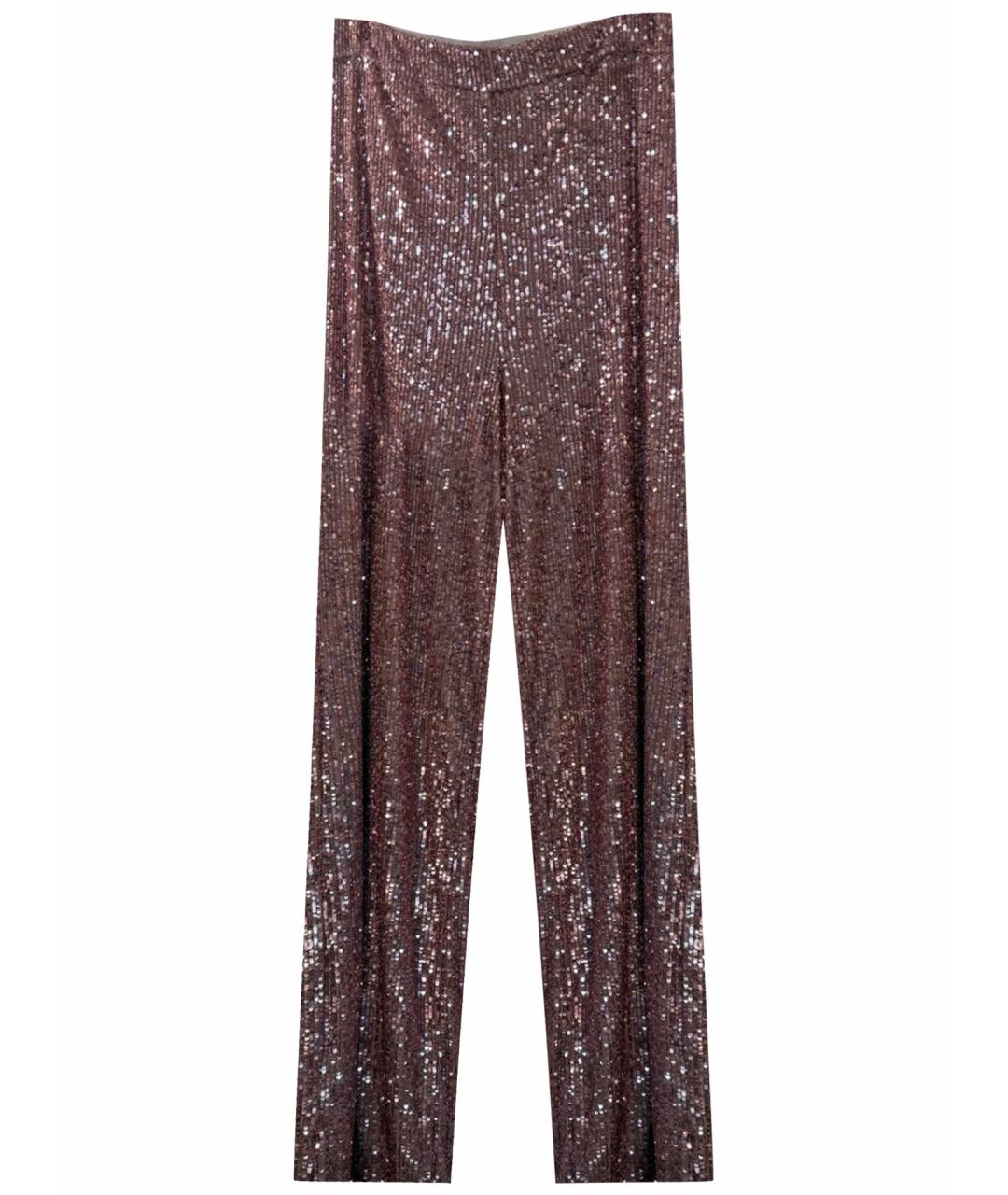 BLUMARINE Розовые полиэстеровые брюки широкие, фото 1