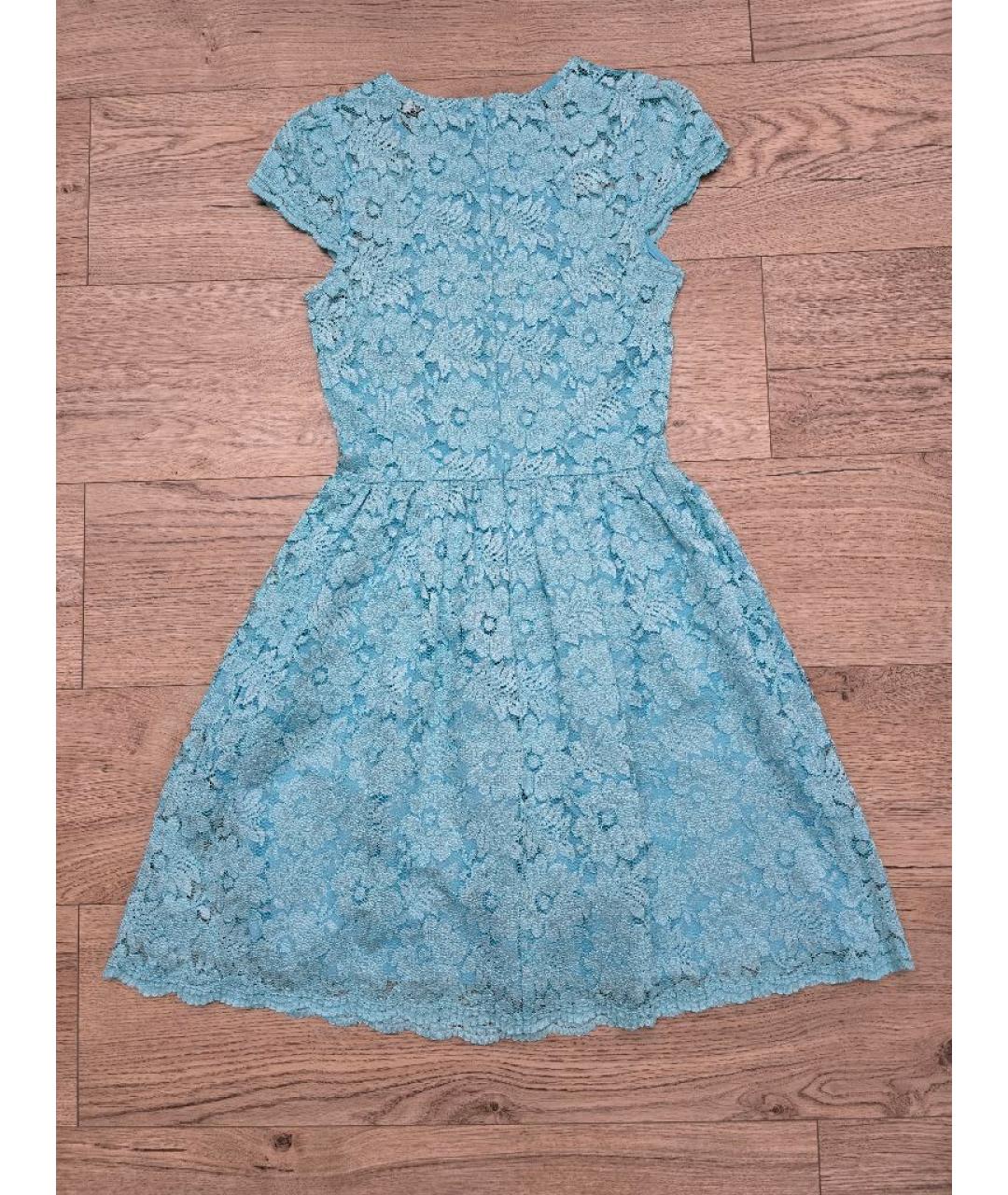 BLUGIRL Бирюзовое полиамидовое коктейльное платье, фото 2