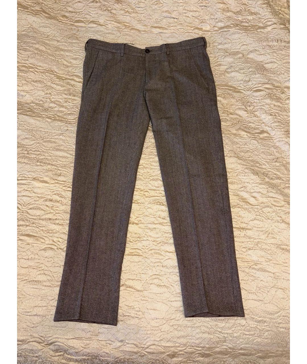 BRUNELLO CUCINELLI Серый классический костюм, фото 2