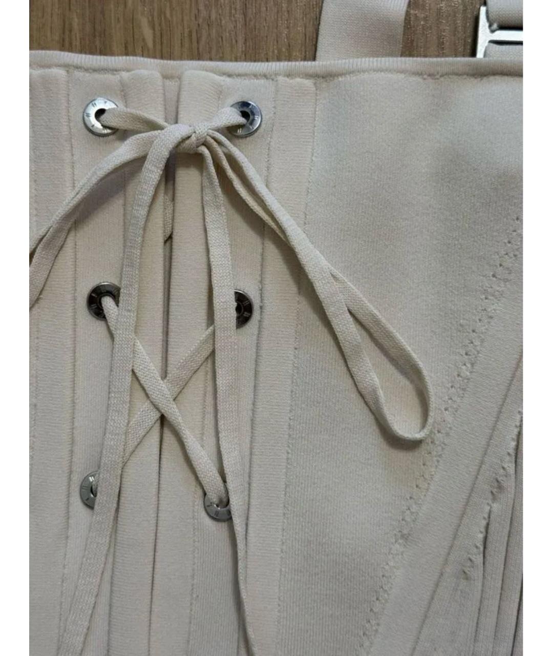 DION LEE Белый хлопковый сарафан, фото 4