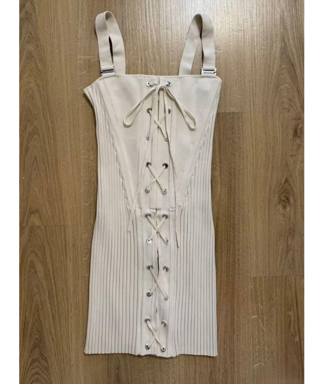 DION LEE Белый хлопковый сарафан, фото 2