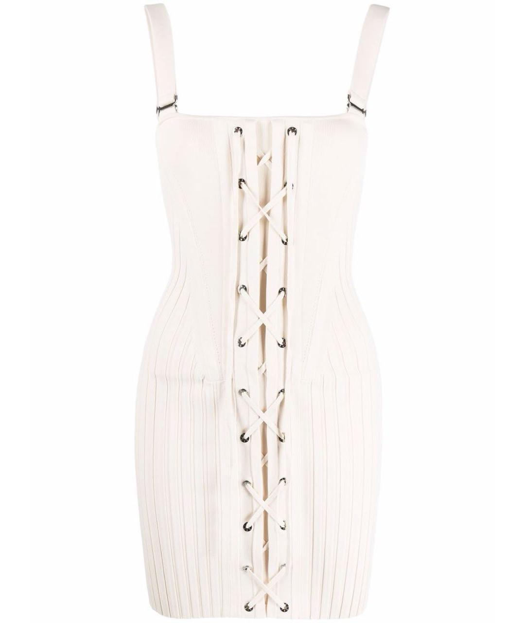 DION LEE Белый хлопковый сарафан, фото 7