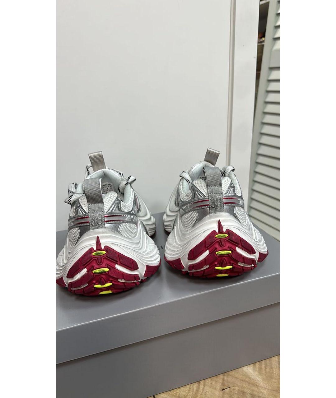 BALENCIAGA Белые текстильные кроссовки, фото 4