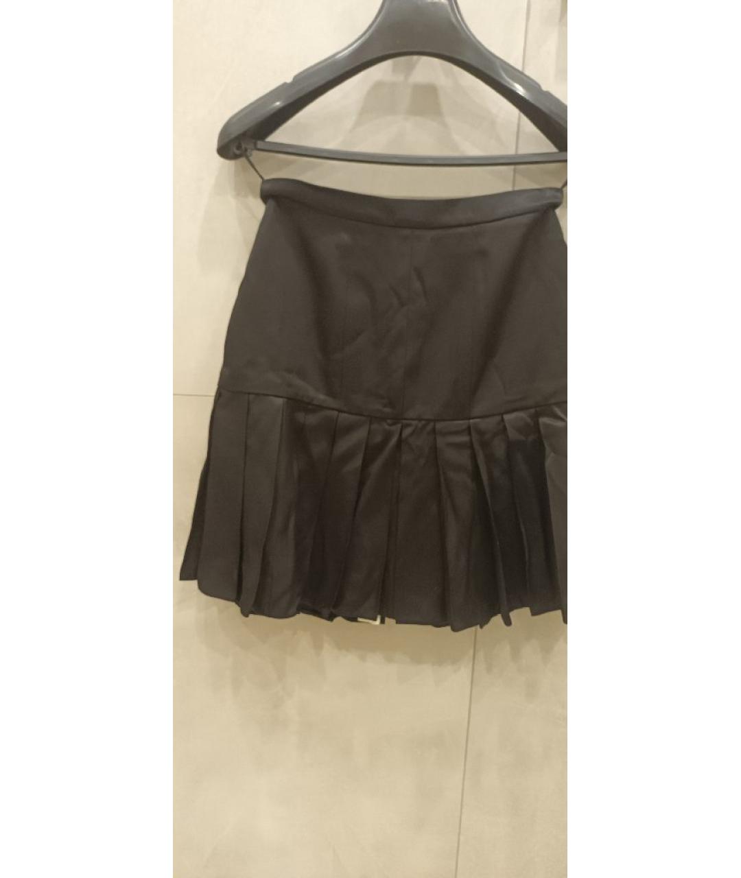 FENDI Черная хлопковая юбка миди, фото 5