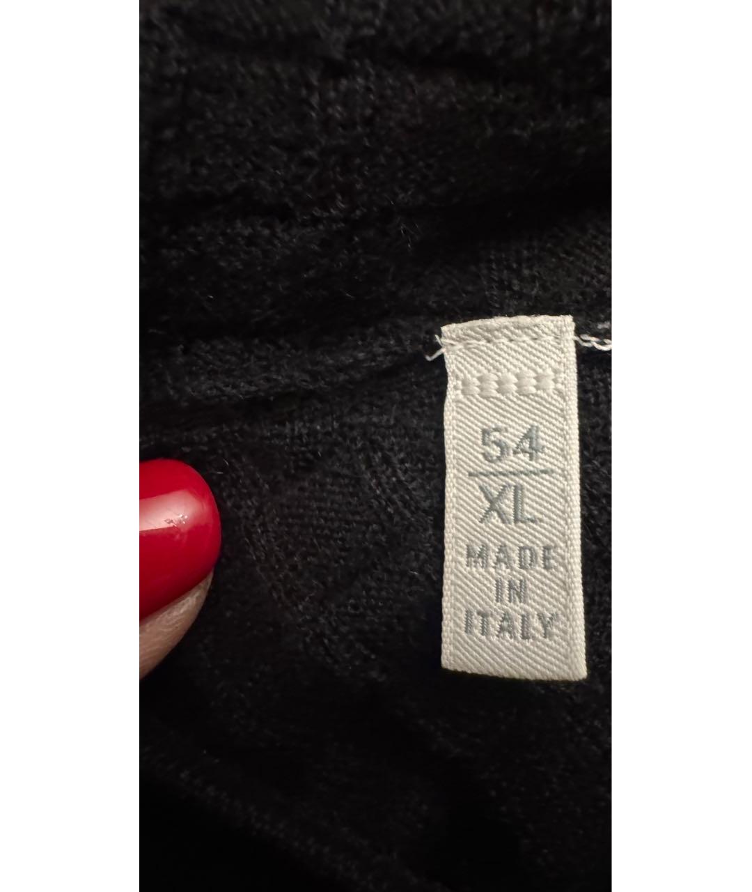 STEFANO RICCI Черный кашемировый джемпер / свитер, фото 6