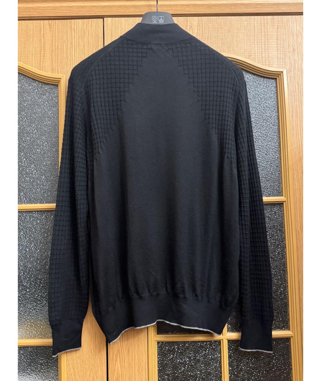 STEFANO RICCI Черный кашемировый джемпер / свитер, фото 2