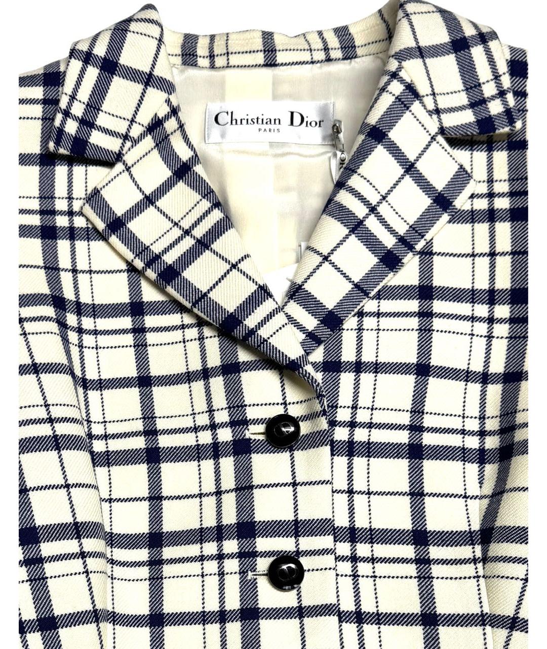 CHRISTIAN DIOR Мульти шерстяной жакет/пиджак, фото 3