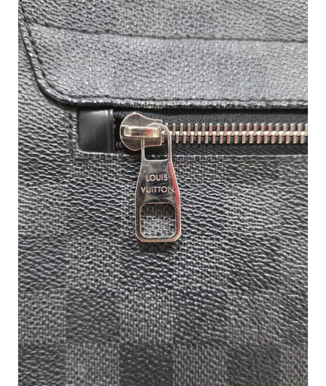 LOUIS VUITTON Антрацитовая сумка на плечо, фото 8