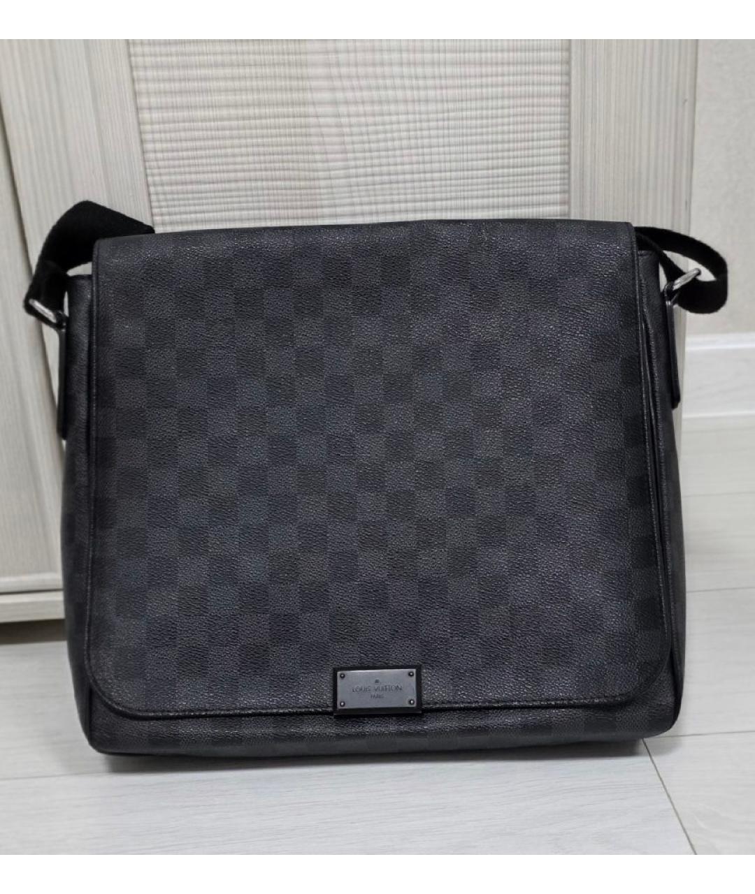 LOUIS VUITTON Антрацитовая сумка на плечо, фото 10