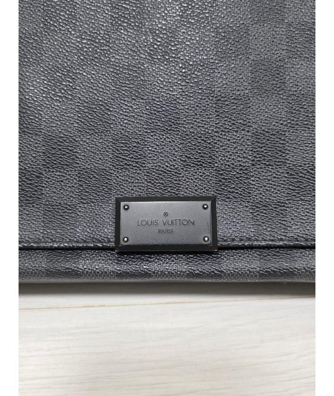 LOUIS VUITTON Антрацитовая сумка на плечо, фото 5