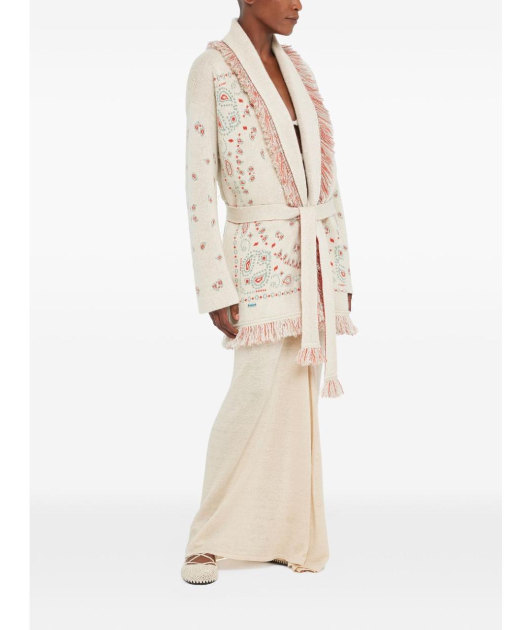 ALANUI Бежевый кашемировый кардиган, фото 3