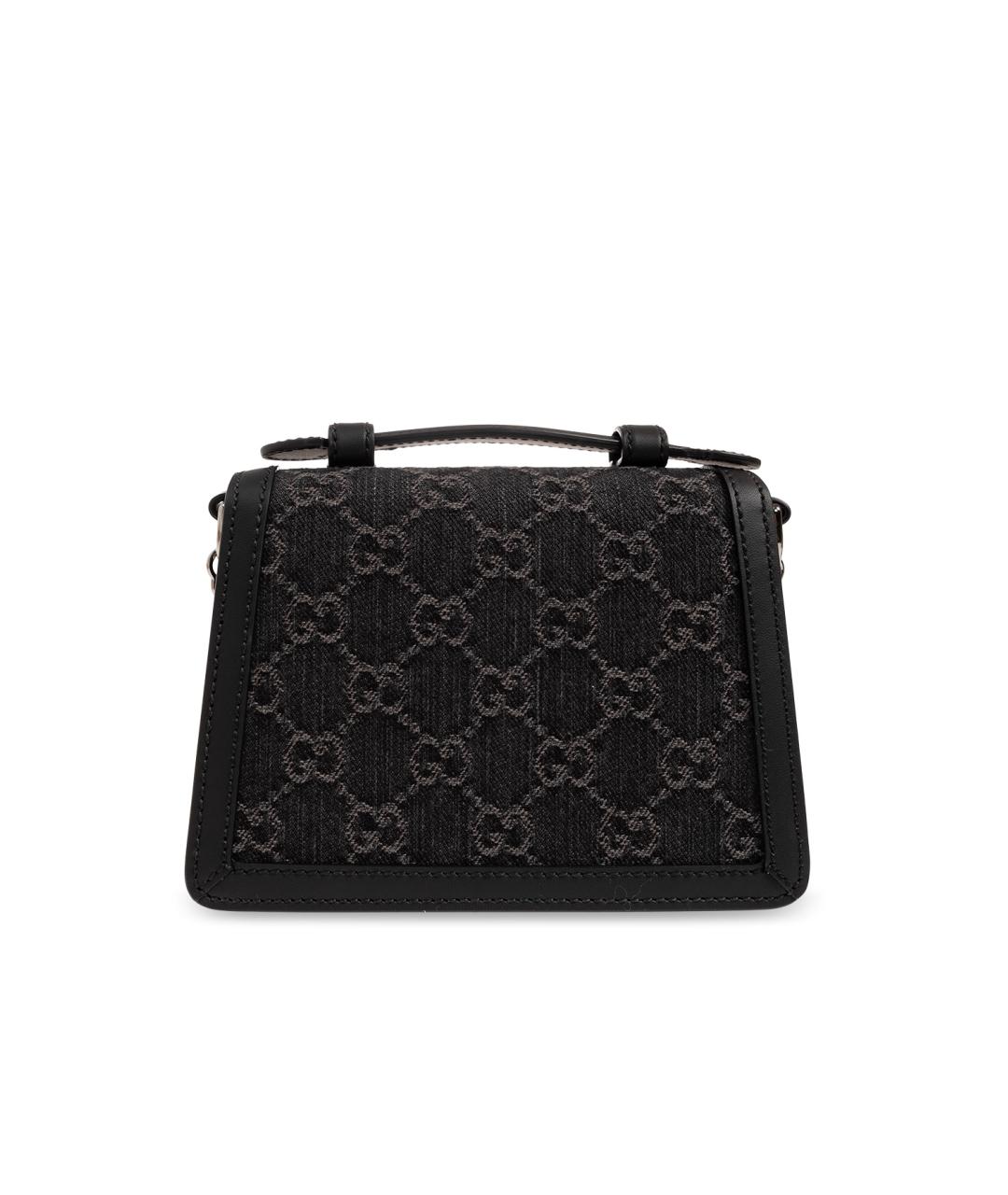 GUCCI Черная тканевая сумка через плечо, фото 3