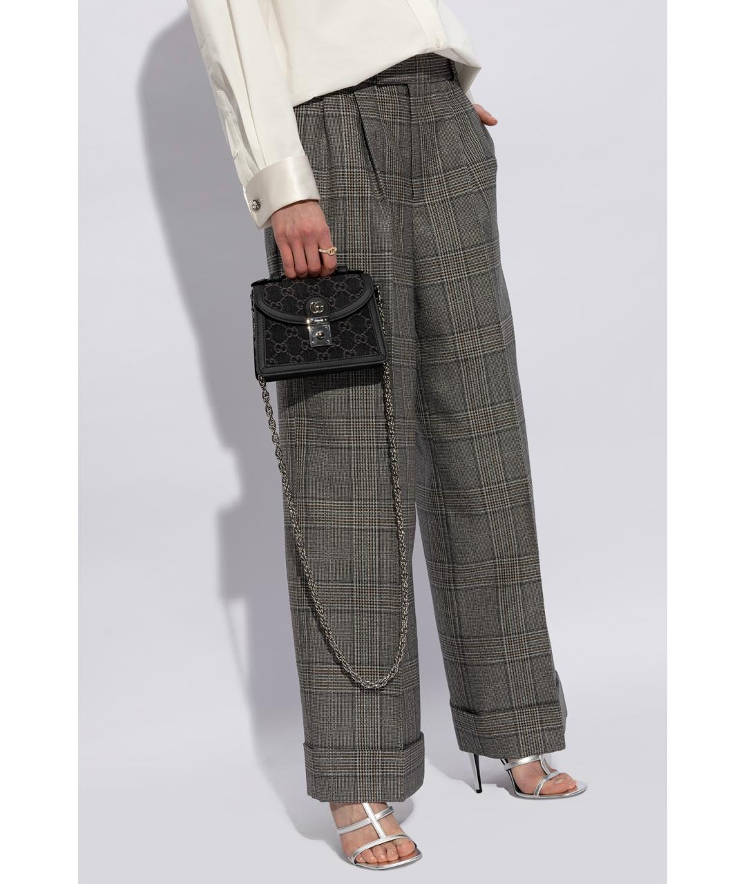 GUCCI Черная тканевая сумка через плечо, фото 6